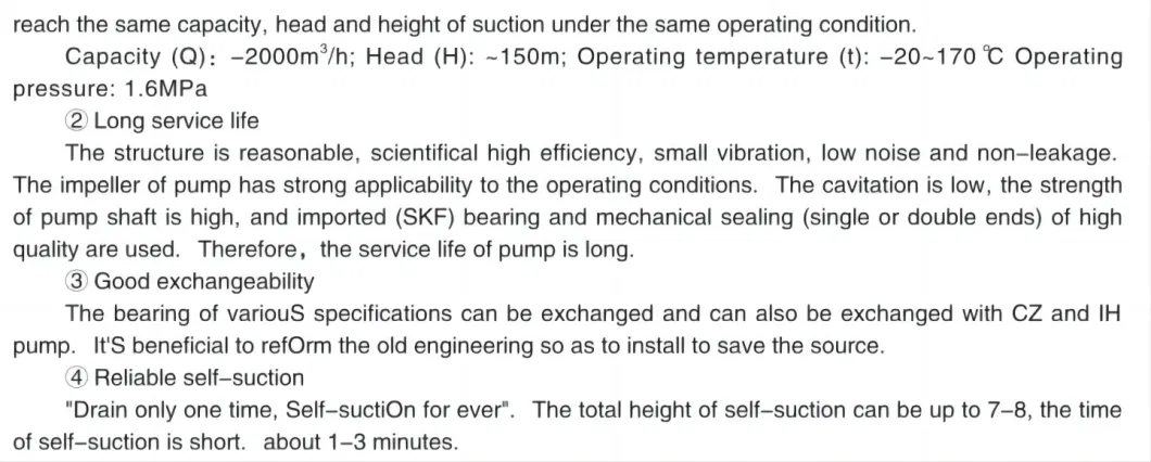 Hydrochloric Acid Horizontal Boiler Feed Centrifugal Pump