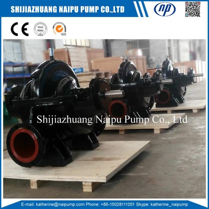 Double Suction Electric Motor Axially Split Casing Water Pump