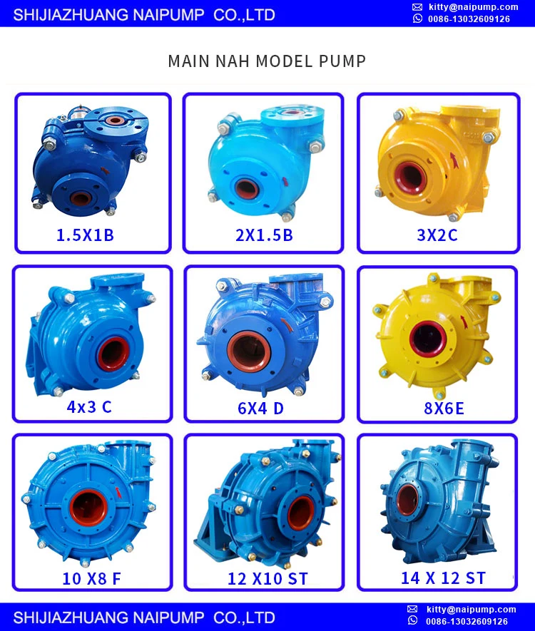 Heavy Duty Erosion Resistant Mineral Concentrator Centrifugal Slurry Pump