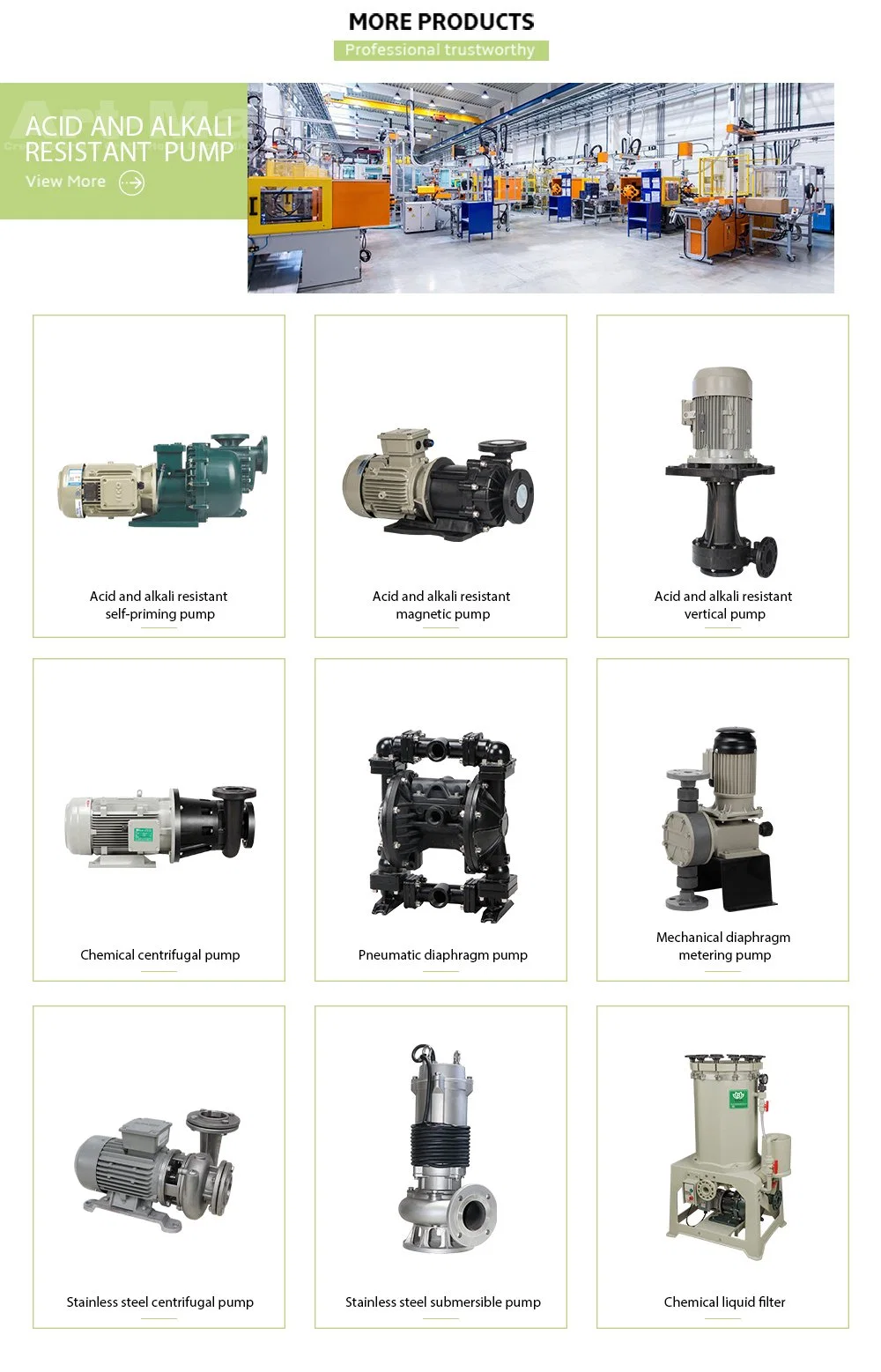 Munnicipal Sewage Treatment Anti-Acid/Alkali Fluoroplastic Alloy Chemical Centrifugal Water Pump