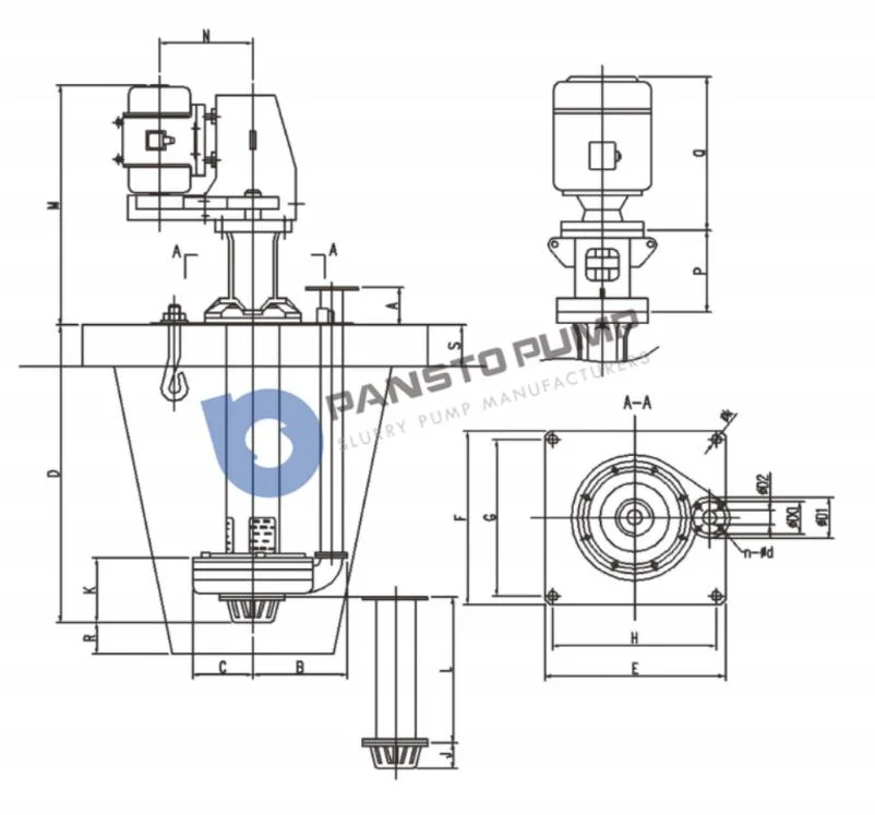 Medium-Duty Standard Shaft Sump Pump for Chemical Industry