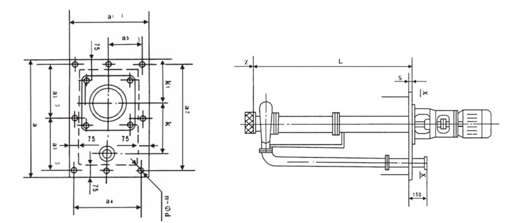 Semi Submerged Verticle Chemical Resistant Acid Alkaline Pump