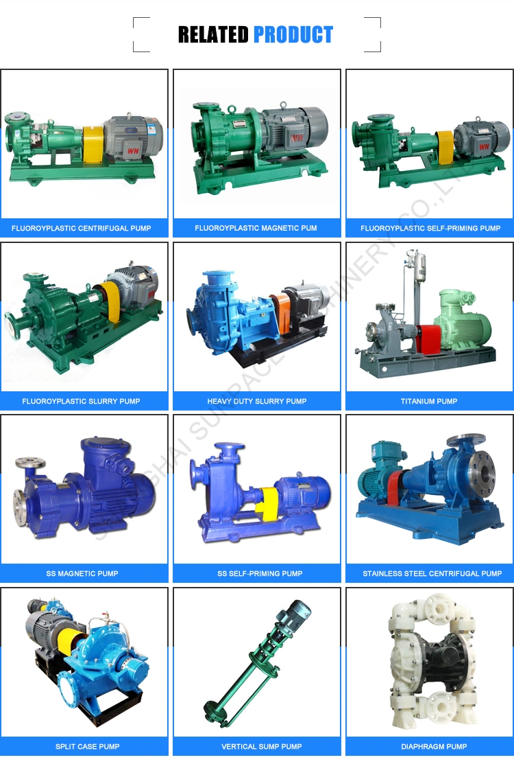 Ih End Suction Corrosion Resistant Centrifugal Pump for Alkaline