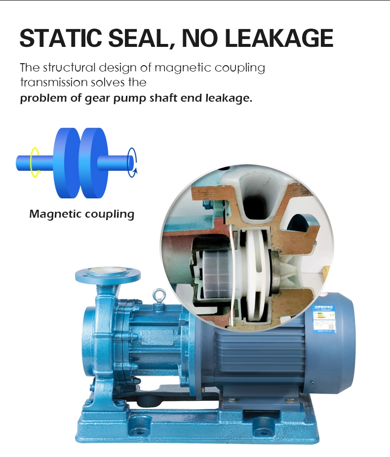 Shanghai Cixi Acid and Alkaline Resistant Machine Corrosive Liquid Magnetic Drive Pump