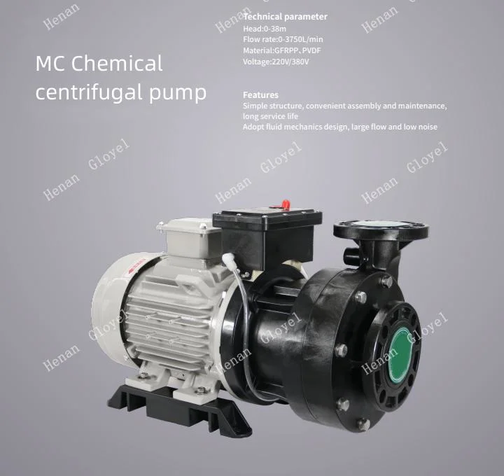 Stainless Steel PTFE Polypropylene Anti Corrosion Chemical Used Slurry Pumps