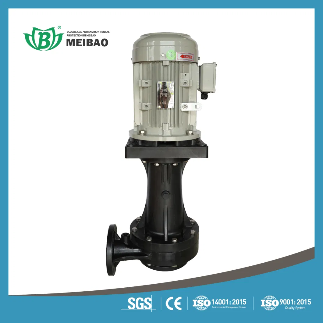 PP PVDF FRPP Vertical Chemical Centrifugal Pump for Electroplating Electrophoresis and Etching