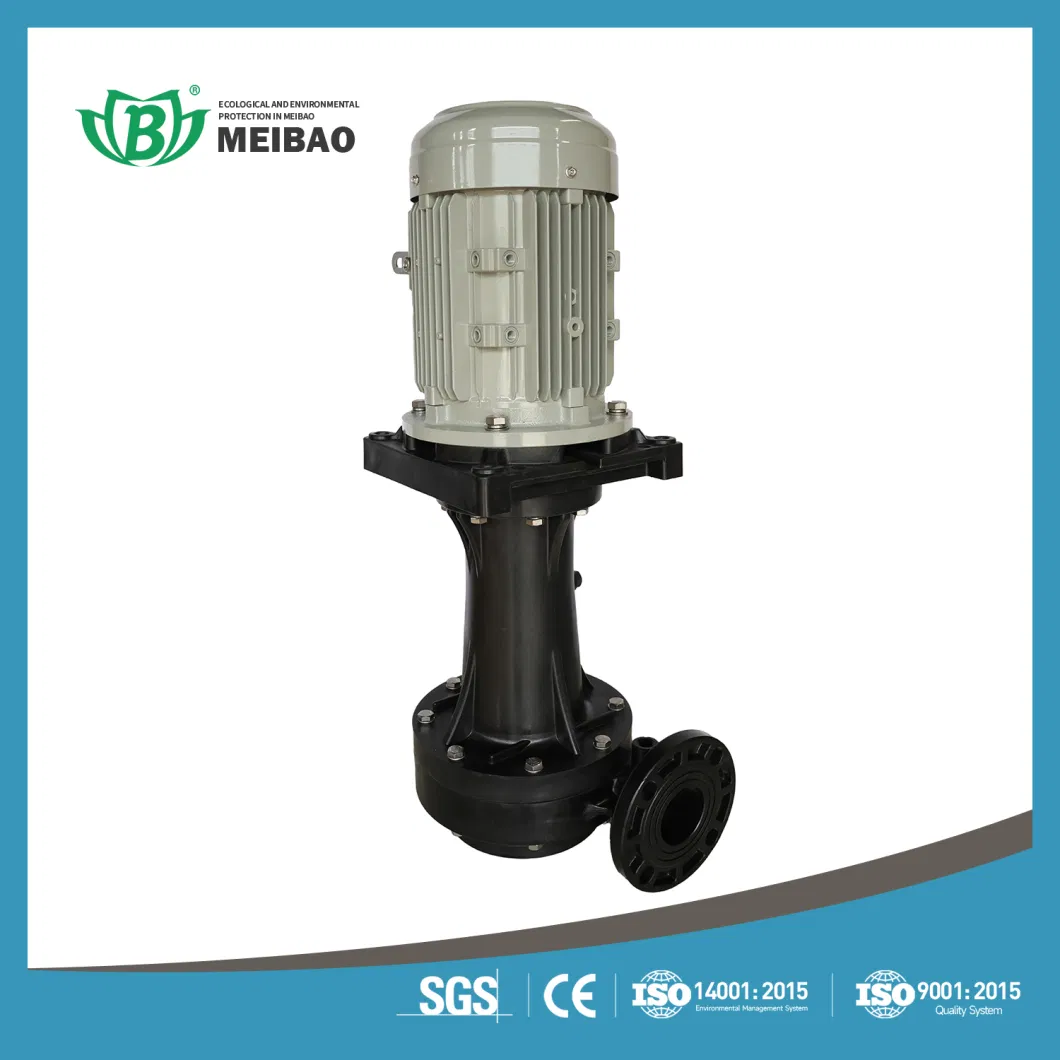 PP PVDF FRPP Vertical Chemical Centrifugal Pump for PCB Process Industry