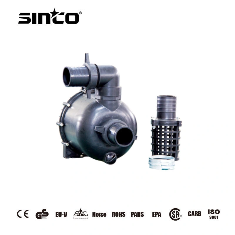 Electric Chemical Waste Water Pump PA66 Plastic Pump Body