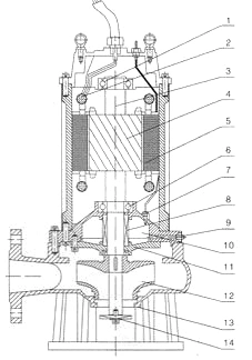 175m3/H Flow 24.8m Head 30kw Vertical Centrifugal Submersible Sewage Pump for Waste Water