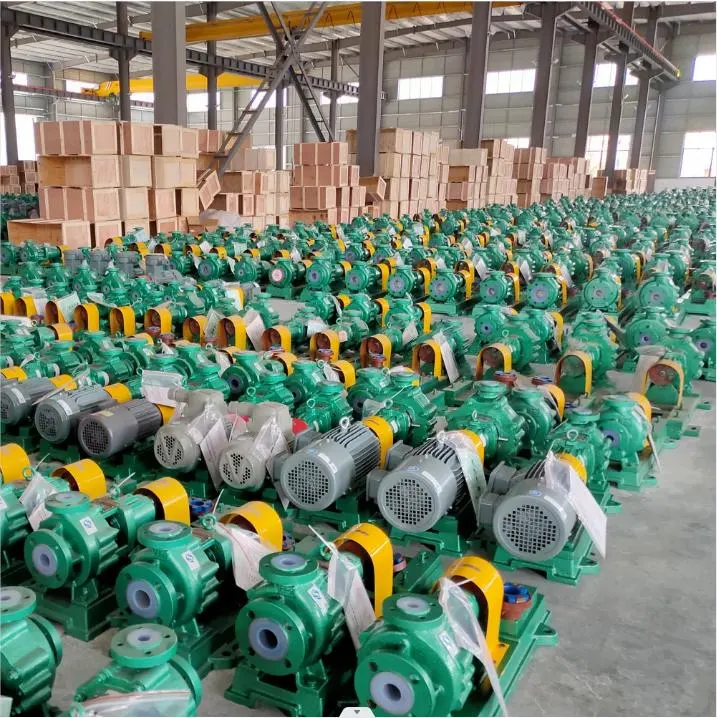 Corrosion Resistant Injection High Quality End Suction Centrifugal Chemical Pump with Motor