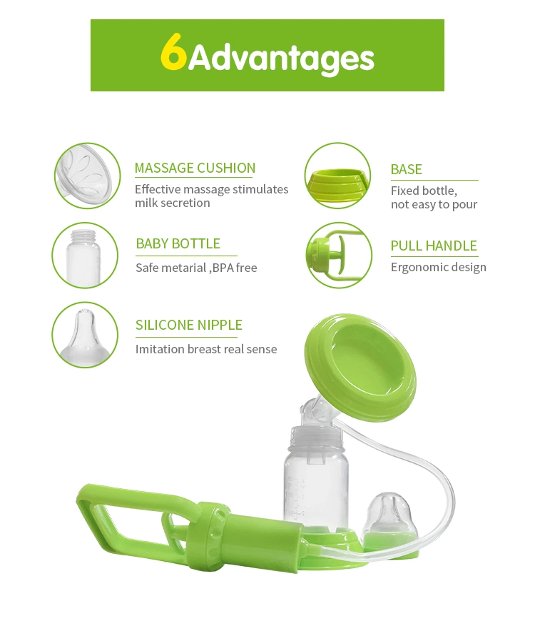 Plastic Breast Milk Punp Manual Breast Saver Pump