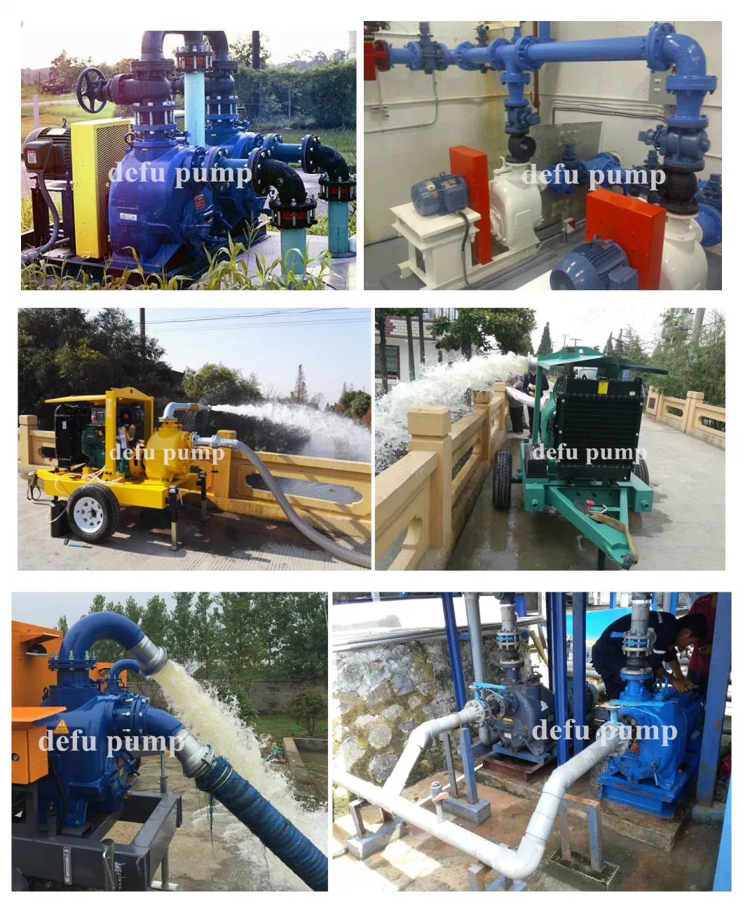 Diesel Engine Horizontal High Suction Lift Sewage Pump