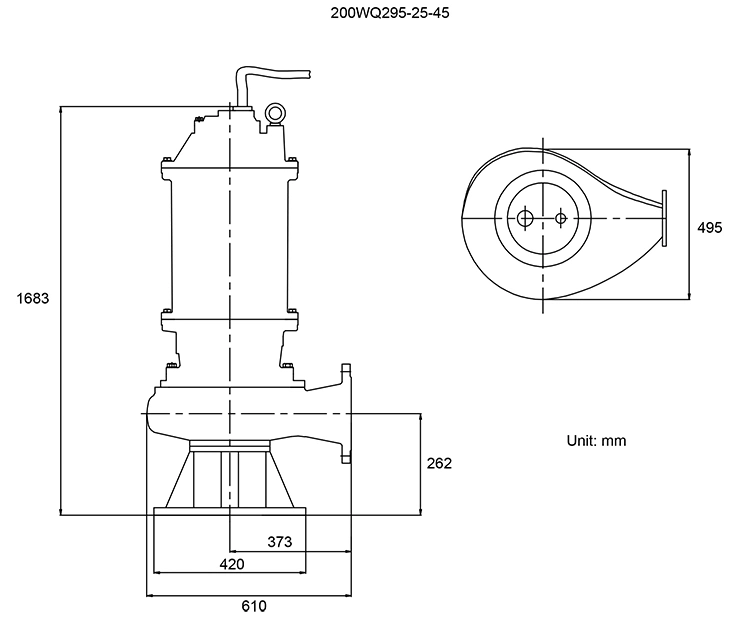 High Pressure Centrifugal Sewage Pump for Dirty and Waste Water Treatment