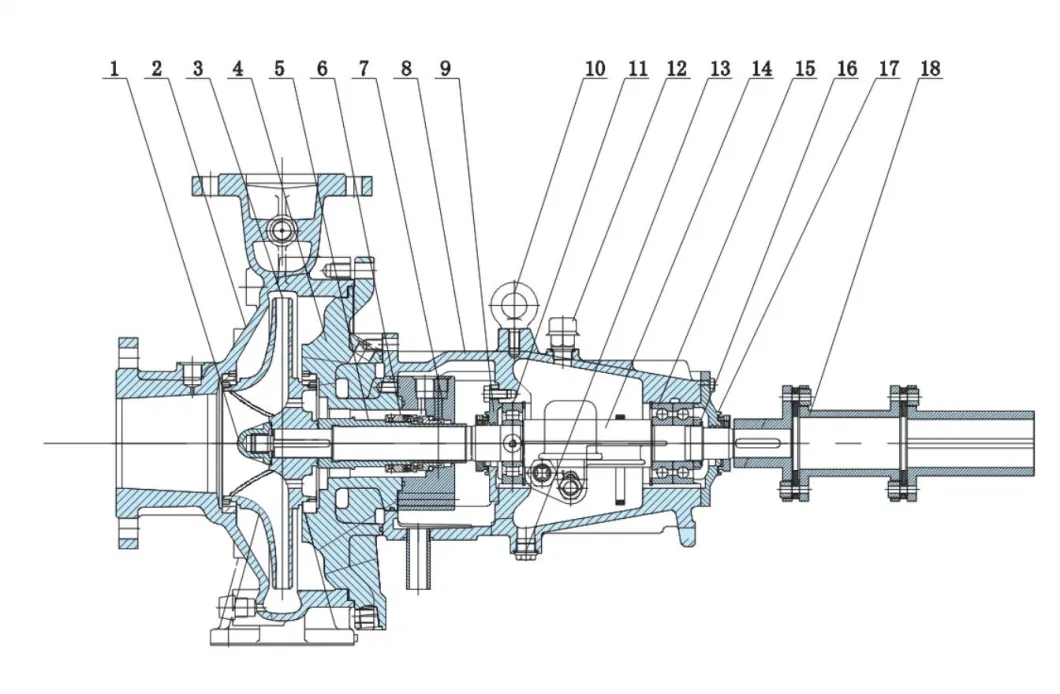 Fza API610 Stainless Steel Centrifugal Water Pumps for Coal Chemical Industry