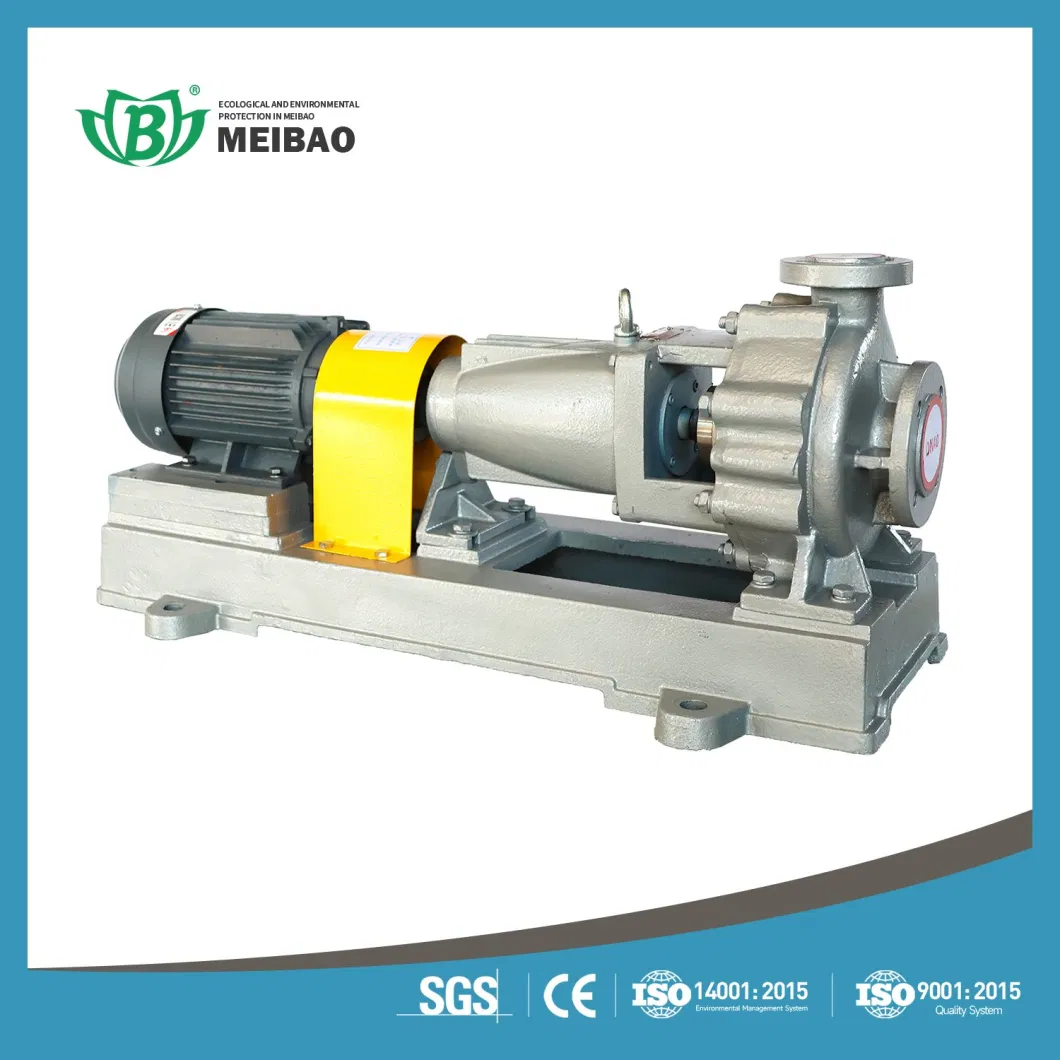 Horizontal End Suction Stainless Steel Centrifugal Chemical Pumps for Anti-Corrosion Acid Alkali