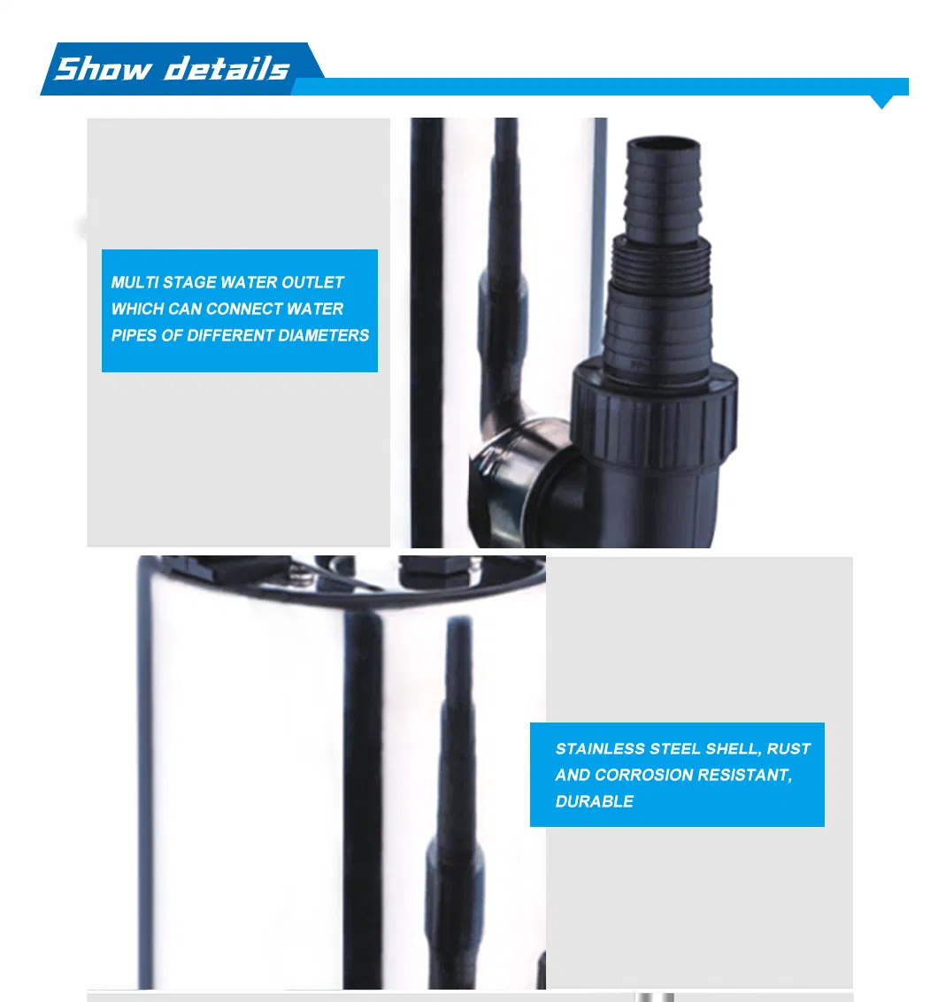 Ssp Plastic Submersible Chemical Pump for Household Corrosion Resistant High Lift Mute