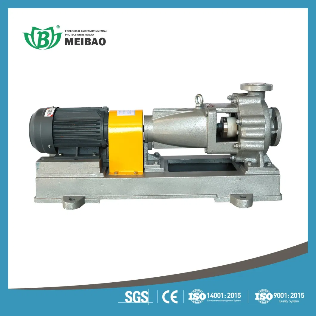 Horizontal End Suction Stainless Steel Centrifugal Chemical Pumps for Anti-Corrosion Acid Alkali