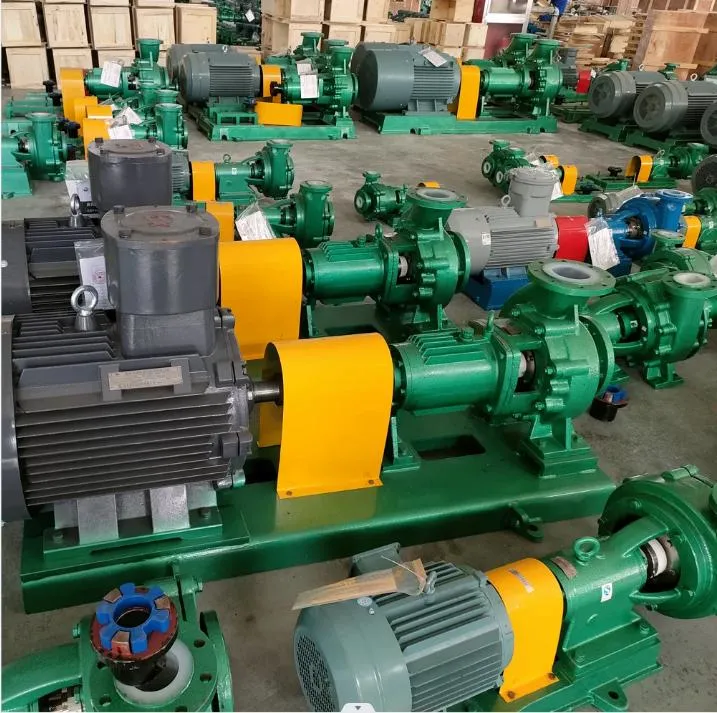 Corrosion Resistant Injection High Quality End Suction Centrifugal Chemical Pump with Motor