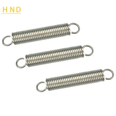 Supplier High Quality 316 Stainless Steel Metal Long Small Adjustable Double Hook Wire Coil High Extension Tension Springs