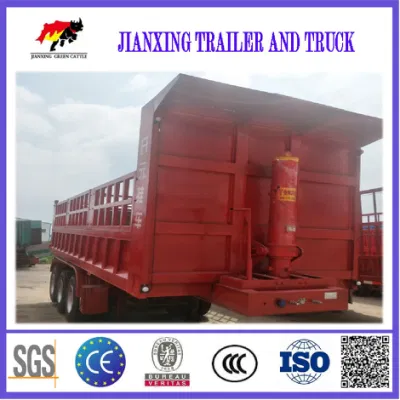 Hydraulic Rear Dump Trailer 3 Axles 40 Cubic Meter Tipper Semi Truck High Quality Tipper/Dump Trailer with Draw Bar Farm Tractor Full Trailer