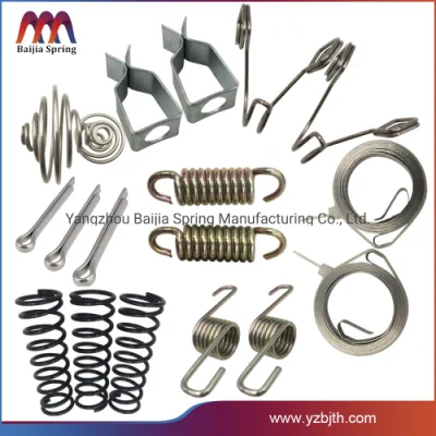 OEM All Kinds of Material Compression Tension Coil Spiral Cylinder Special Garage Door Green Mold Zig Zag Tension Spiral Coil Compressed Extension Spring