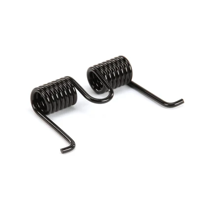 OEM Torque Force Black Steel Coil Spring 0.1mm-50mm Stainless Steel Galvanized Double Torsion Spring