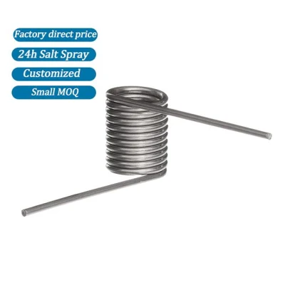 Manufacturer Custom Right Hand Wind Direction 270 Deflection Steel Music Wire 302 Stainless Steel Torsion Spring