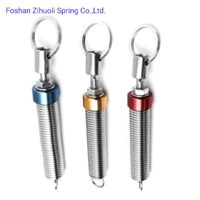Supplier High Quaility 316 Stainless Steel Metal Long Small Adjustable Double Hook Wire Coil High Extension Tension Springs