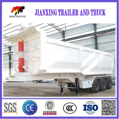 Hydraulic Rear Dump Trailer 3 Axles 40 Cubic Meter Tipper Semi Truck High Quality Tipper/Dump Trailer with Draw Bar Farm Tractor Full Trailer