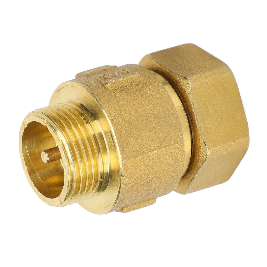 3/4&quot; in-Line Check Valve Brass Spring Loaded Inline for Water Meter