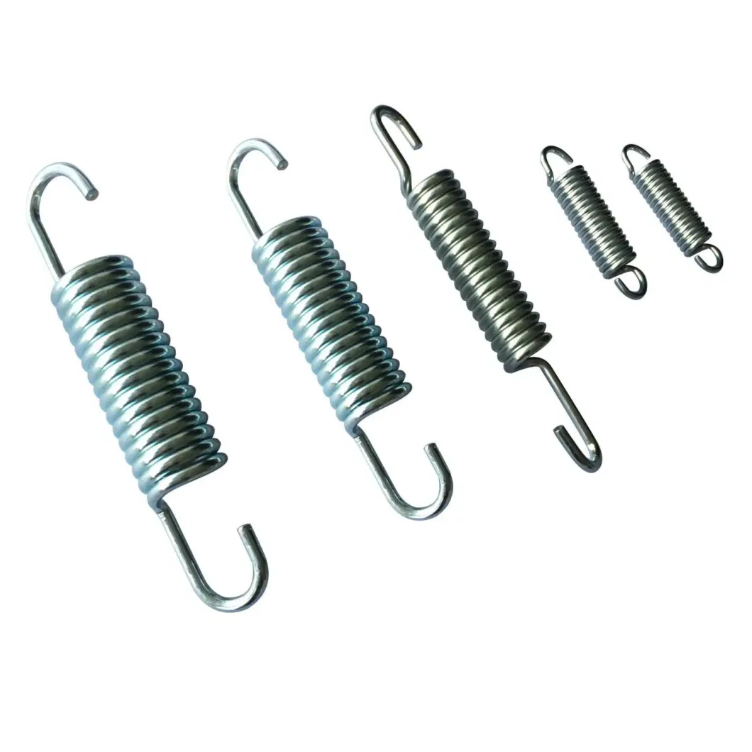 High Quality Metal Stainless Galvanize Tension Spiral Spring Double Hook Extension Spring