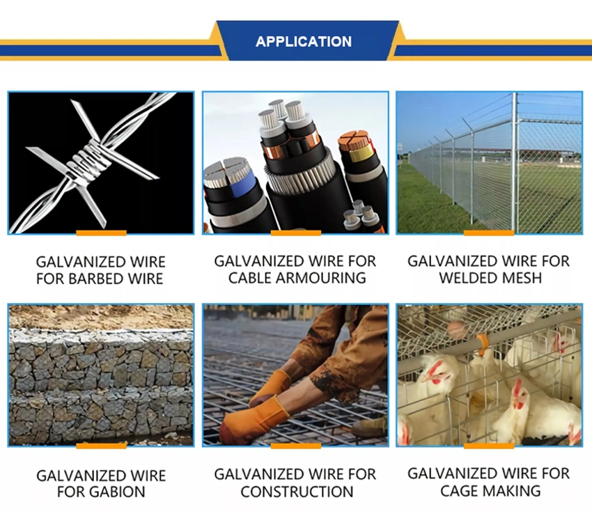 Factory Supplied, Cheap Price Coil Electro Galvanised Soft Wire, Steel Iron Wire for Gabion, Nail, Mesh