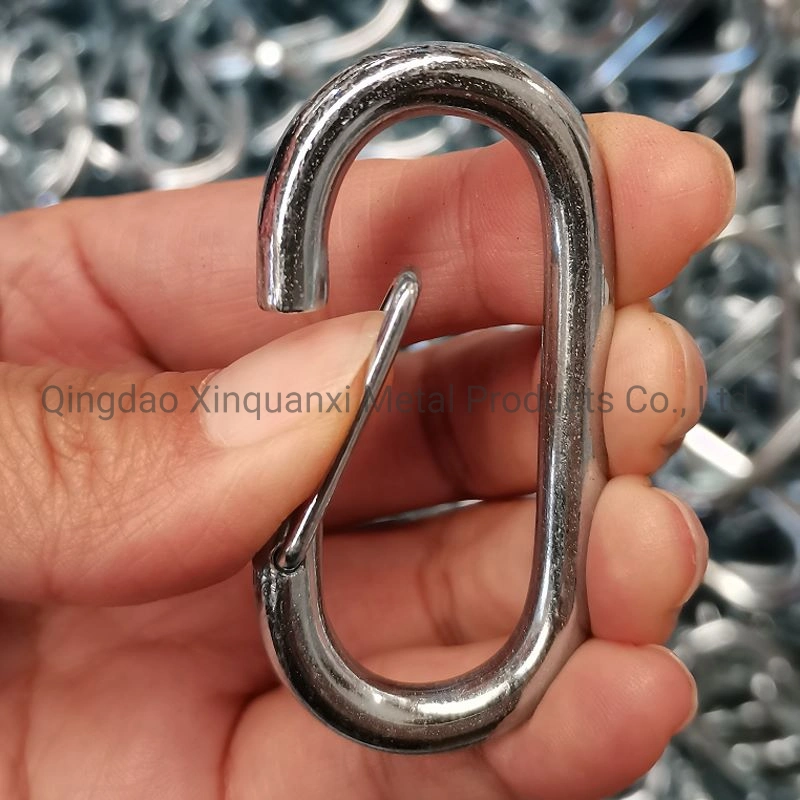 Carabiner Snap Spring Loaded Clip C Type Hook Metal Steel Alloy