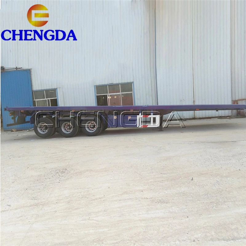 40 Feet Flatbed Trailer Container Flatbed Car Semi Trailer for Sale