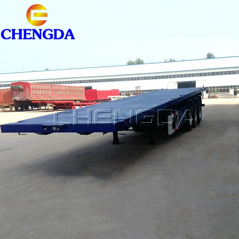 40 Feet Flatbed Trailer Container Flatbed Car Semi Trailer for Sale