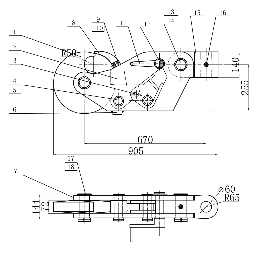 CCS, BV, ABS Approved Ship Spring Type Quick Release Towing Hook