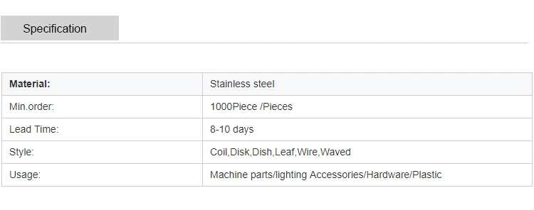 OEM Stainless Steel Helical Double Hook Extension Spring