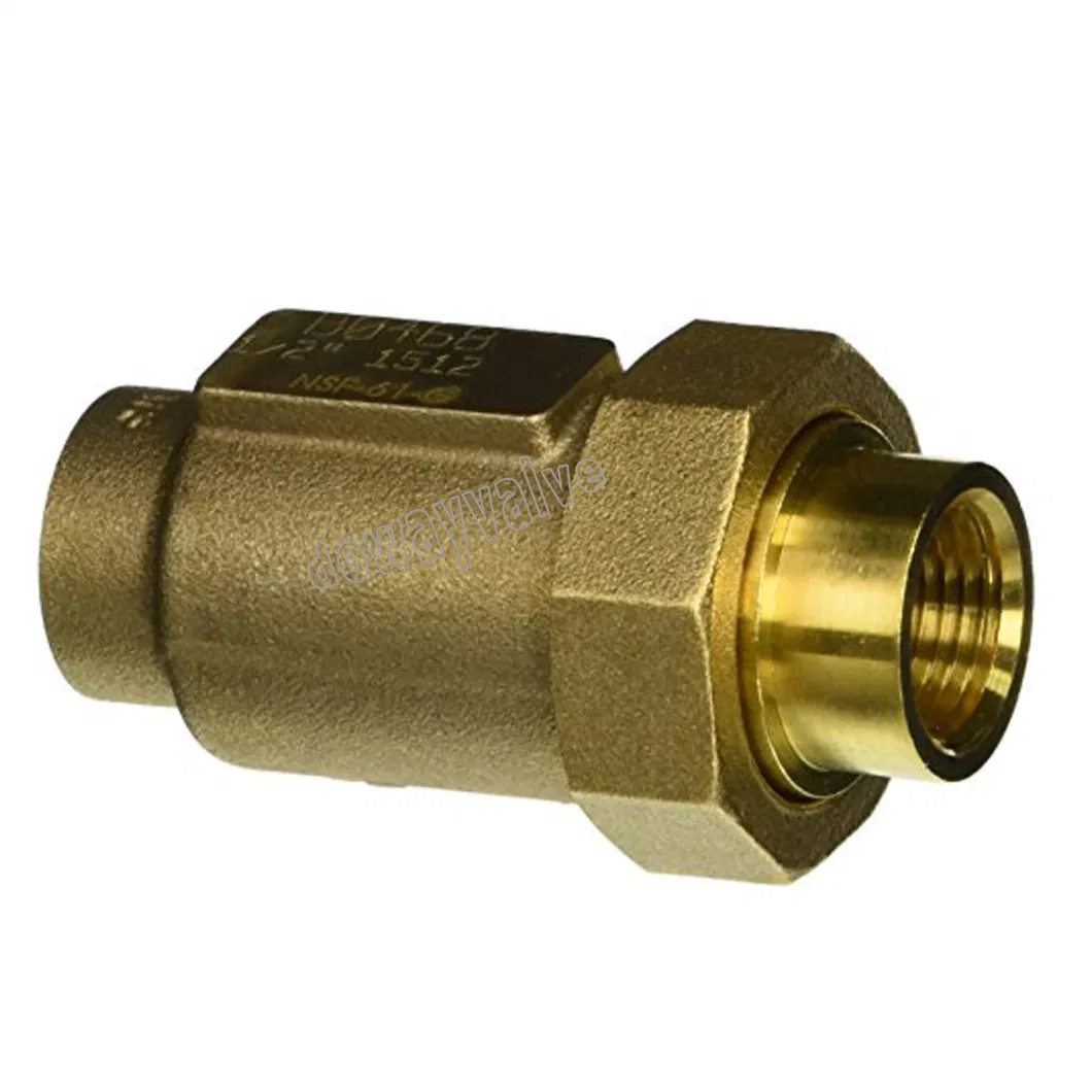 Cast Bronze Union Female Inlet Dual Check Valve