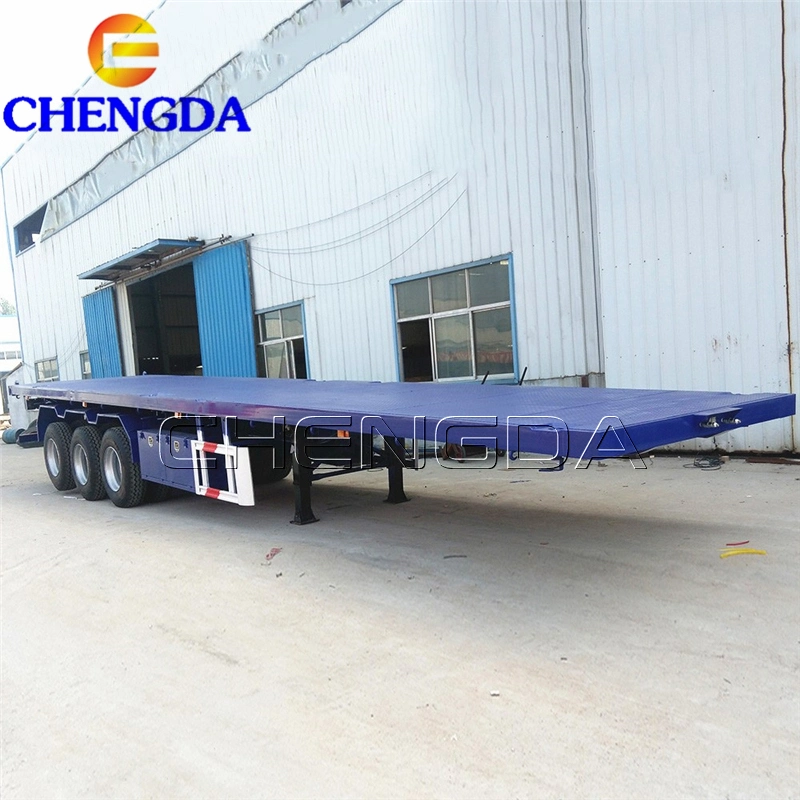 40 Feet Flatbed Trailer Container Flatbed Car Semi Trailer for Sale