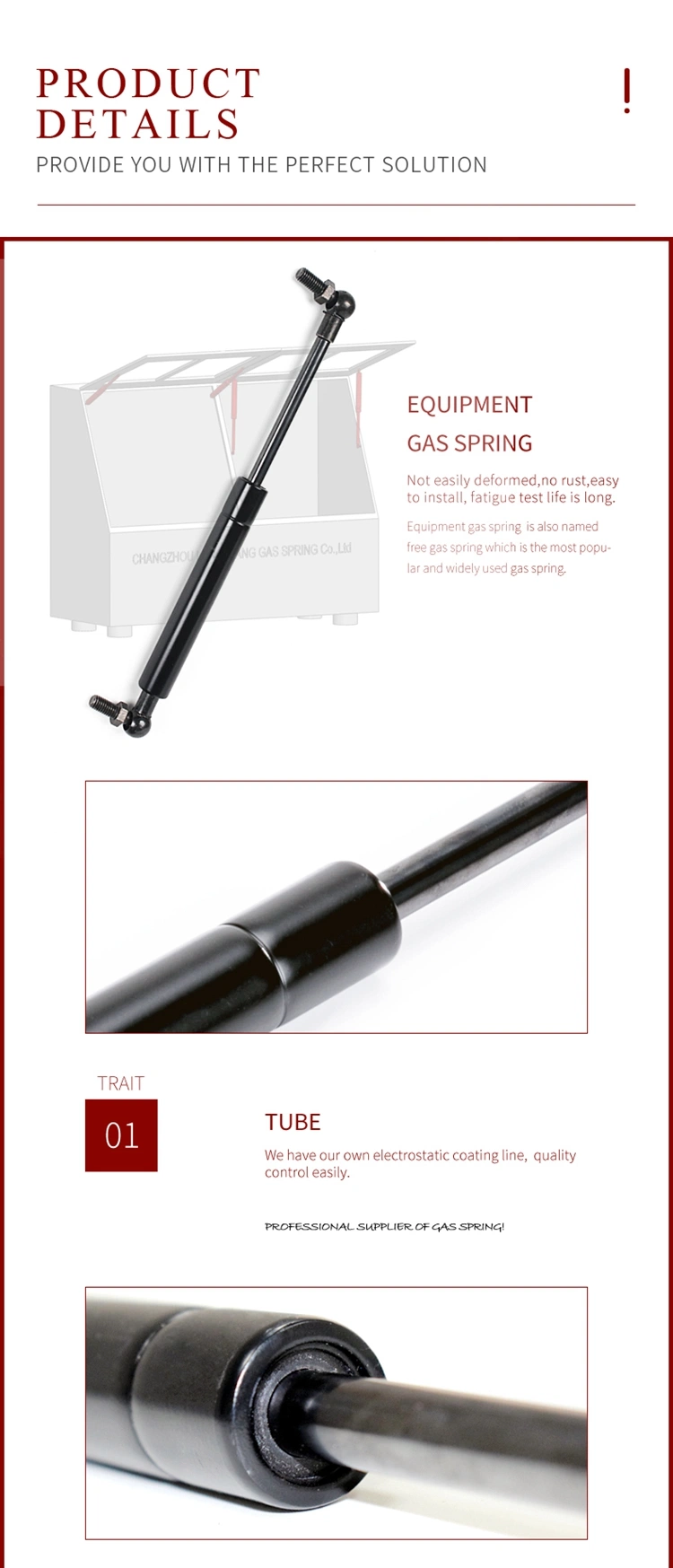 Different Kinds of Gas Spring Gas Pump for Equipment