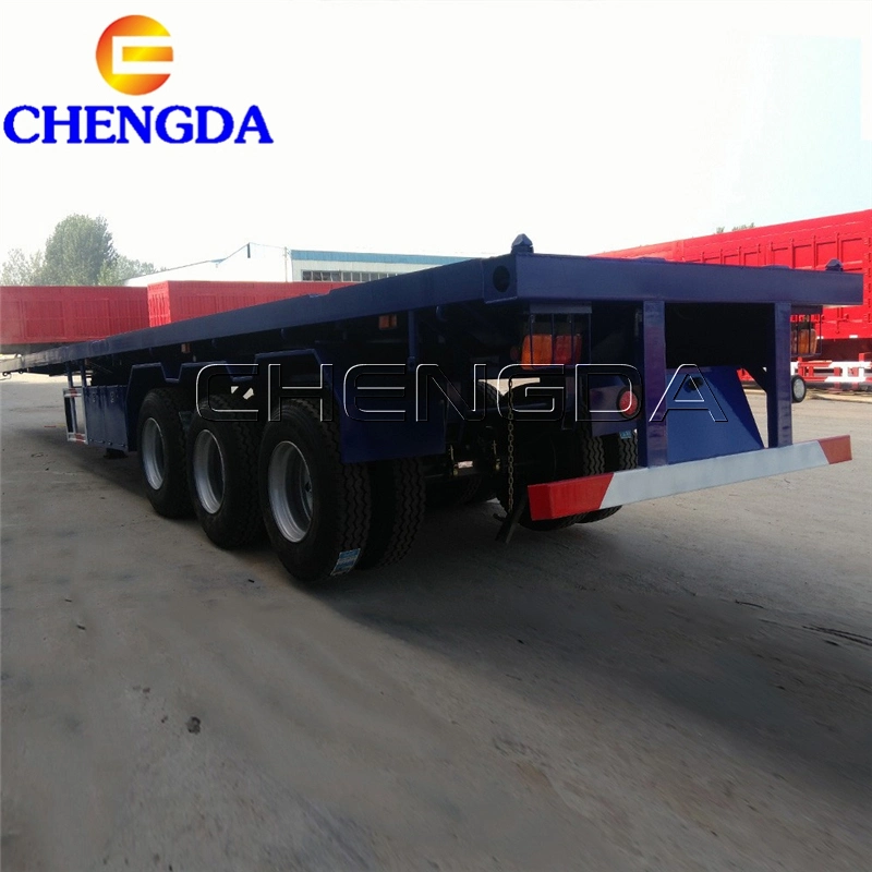 40 Feet Flatbed Trailer Container Flatbed Car Semi Trailer for Sale