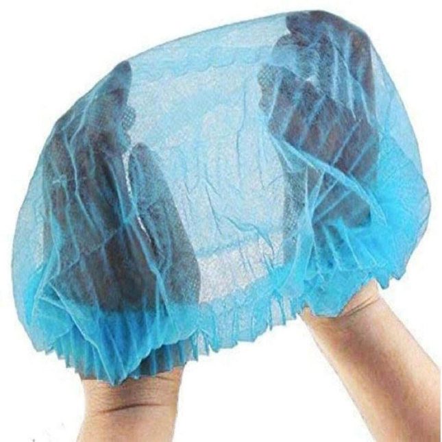 OEM High Quality Disposable Non Woven Mob Cap / Clip Cap / Hairnet / Non-Woven Spring Cap