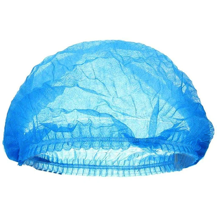 OEM High Quality Disposable Non Woven Mob Cap / Clip Cap / Hairnet / Non-Woven Spring Cap