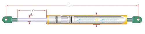 Pull Type Gas Spring, Tension Gas Spring, Traction Gas Spring Struts