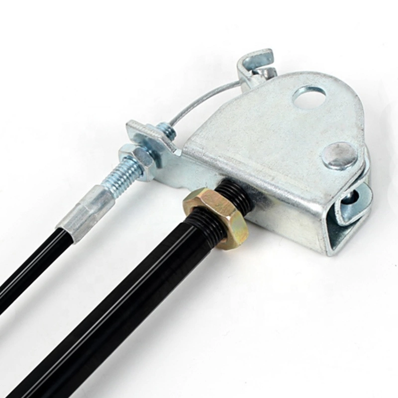 Gas Spring with Lockable Adjusting System Button and Wire