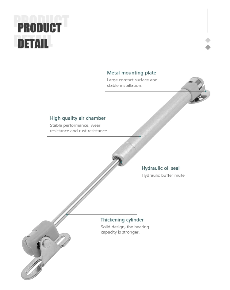 Toco Custom 10 Inch Silver Color Soft Close Gas Pump Gas Spring Lifter