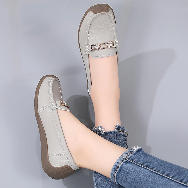 Luxury Fashion Shoes with Metal Buckle