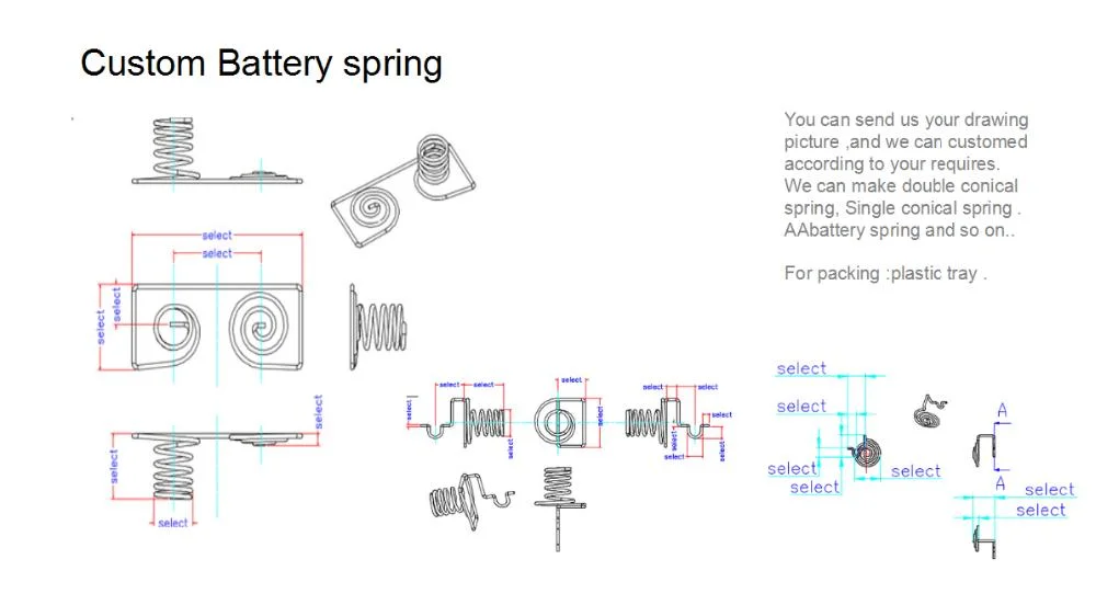 AAA 18650 Battery Contact Spring Plate Sold by Chinese Supplier