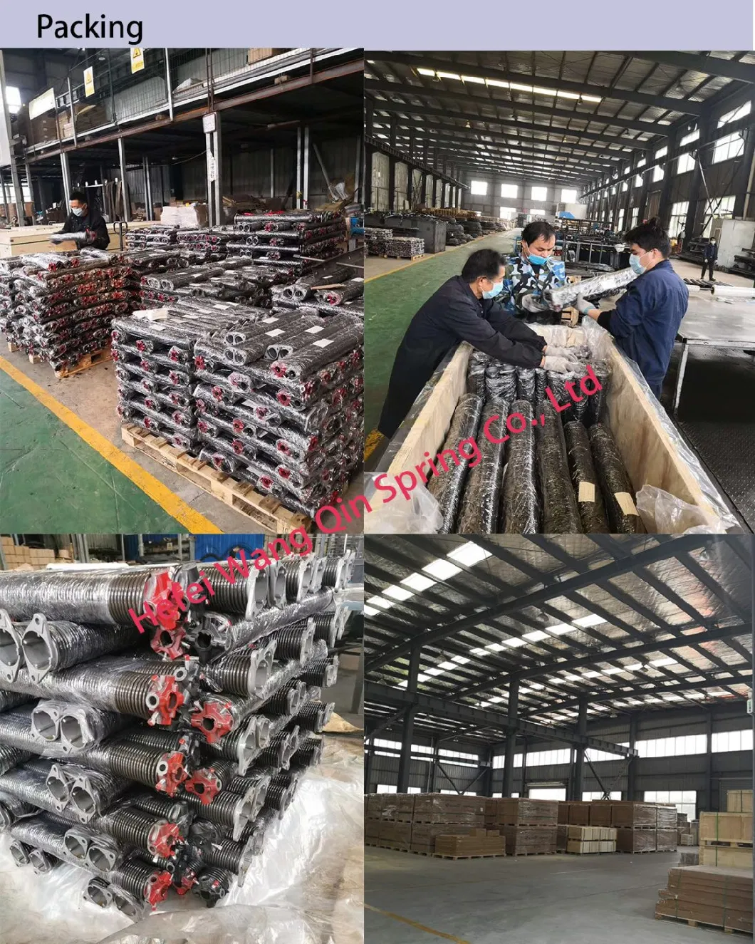 Industrial Door Metal Torsion Spring with Hihg Quality in Red Color-Coded