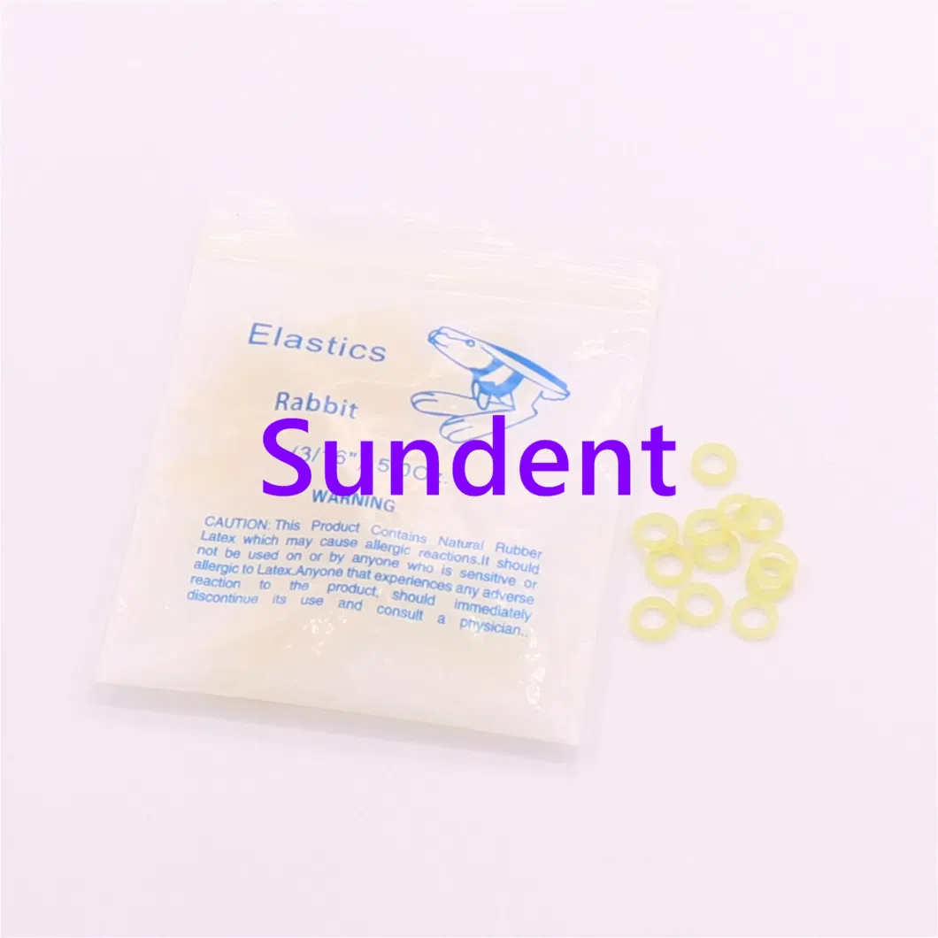 Dental Orthodontic Materials Elastics Rings with Transparent Bag Package